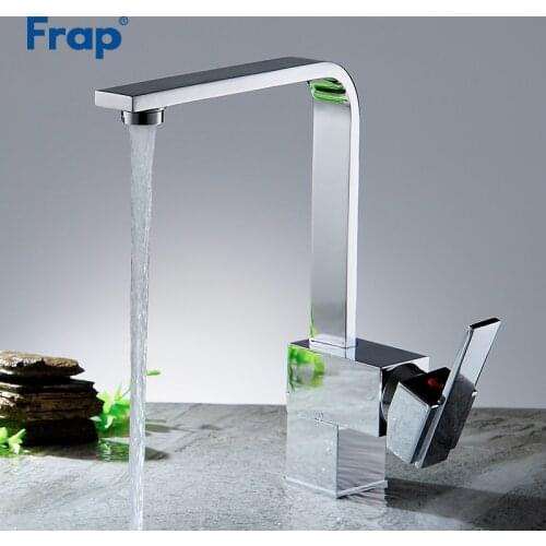 Frap Brass kitchen faucet hot and cold Water mixer taps single hole faucets water faucet chrome tap waterfall torneira Y40029