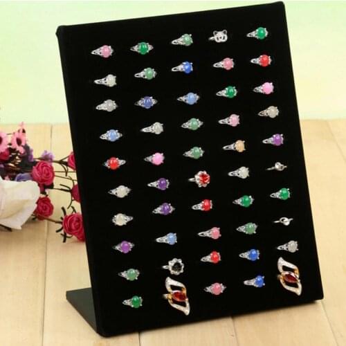 50% Hot Sales Display Rack Charming Multi-Functional Flannel Jewelry Ring Display Organizer for Home