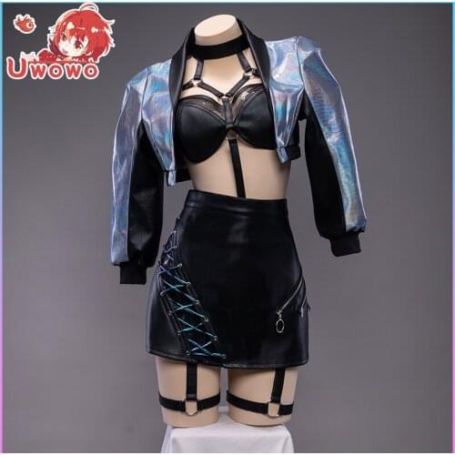 STOCK Anime LOL KDA All Out Evelynn Cosplay Costumes Halloween Party Role Play Clothing 2021 New