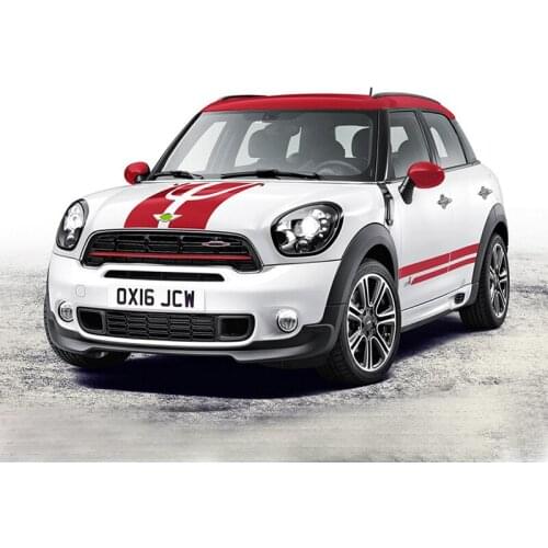 For BMW MINI Countryman Exterior Decoration Car Body Sticker Front Hood Car Door Garland Sticker