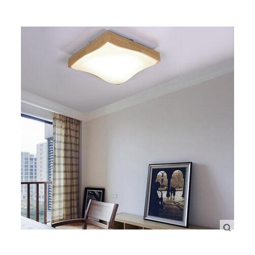 Japanese style solid wood led Ceiling Lights Chinese Nordic book room living room bedroom creative wood lamp ceiling lamp YA7268