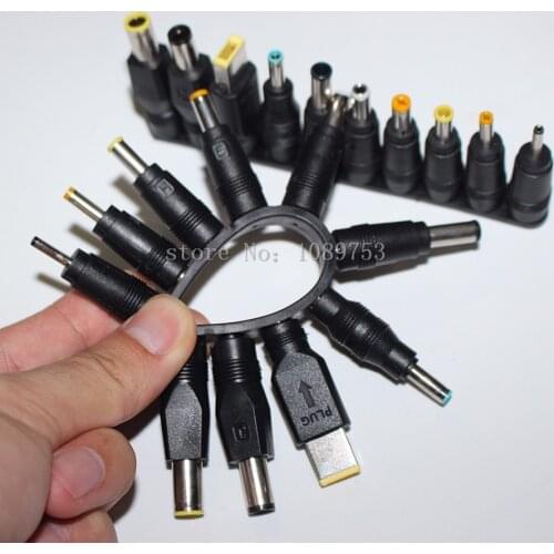 10pcs/Set 5.5x2.1mm Multi-type Male Jack for DC Plugs for AC Power Adapter Computer Cables Connectors for Notebook Laptop