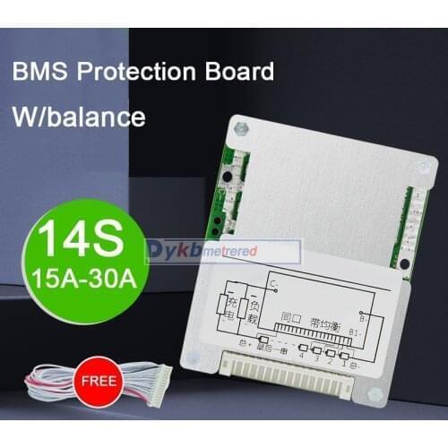 14S 13S 48V 30A 25A 20A 15A Li-ion lithium battery protection board BMS balance batteries Liion lipo 7S 4S 12V 24V 10S 36V