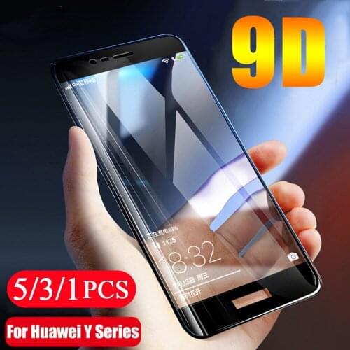 5/3/1Pcs cover screen protector for huawei y5 lite 2018 y6 y6s y6p y7 y7p prime pro 2019 tempered glass phone protective film