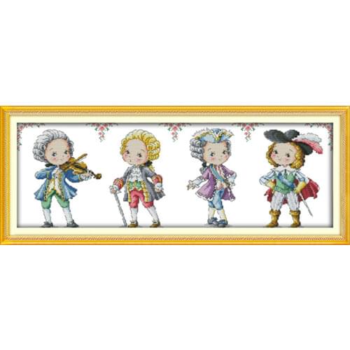 The nobility cross stitch kit DIY hand embroidery set craft handmade needlework cross-stitching DMC color Dreamfounder