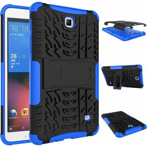Case for Samsung Galaxy Tab 4 7.0 inch SM-T230 T231 T235 Stand Cover Shockproof Rubber Bumper Dual Layer Armor Cover