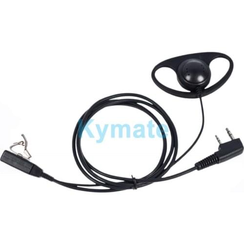 D-type Earhook Earpiece Headset Walkie Talkie Headphone For Kenwood tk3160 3107 Baofeng uv5r UV5R UV-82 888S RETEVIS H777/RT22