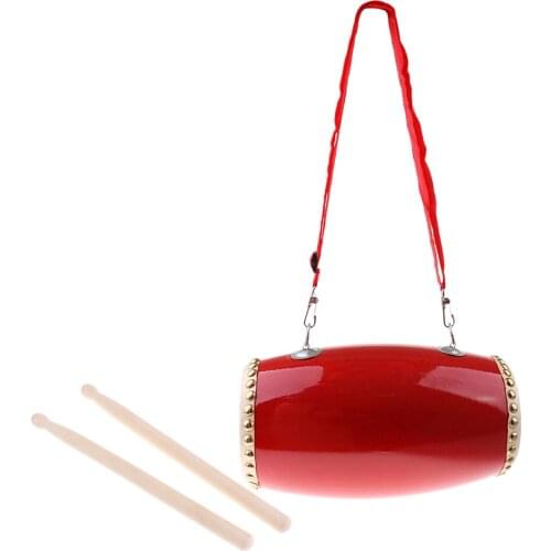 Wood Chinese Waist Drum Percussion Instrument for Early Childhood Education