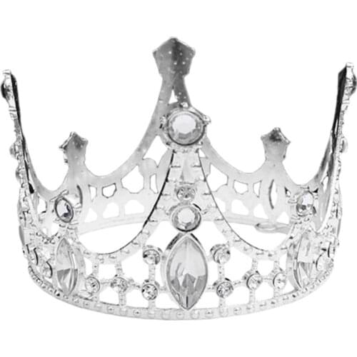 Baby Crystal Rhinestone Crown Mini Tiara Wedding Jewelry Newborn Infants Birthday Party Decoration Hair Accessories Props 87HD