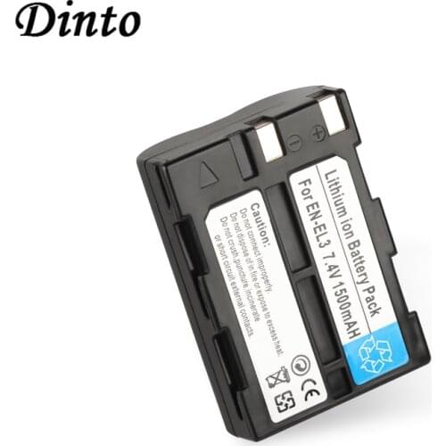 Dinto 7.4V 1500mAh EN-EL3 ENEL3 EN EL 3 Rechargeable Digital Camera Battery for Nikon D100, D-100 Nikon D70, D-70 ,Nikon D70