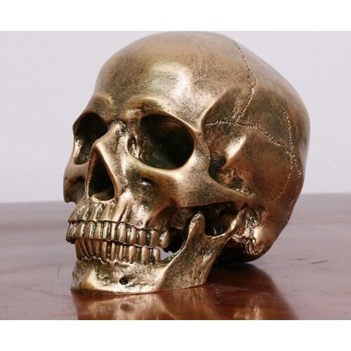 Halloween Home Decor Abstract Skull Figurines Resin Craft Skull Statues&Sculptures Home Bar Table Desktop Decoration Craft Gift