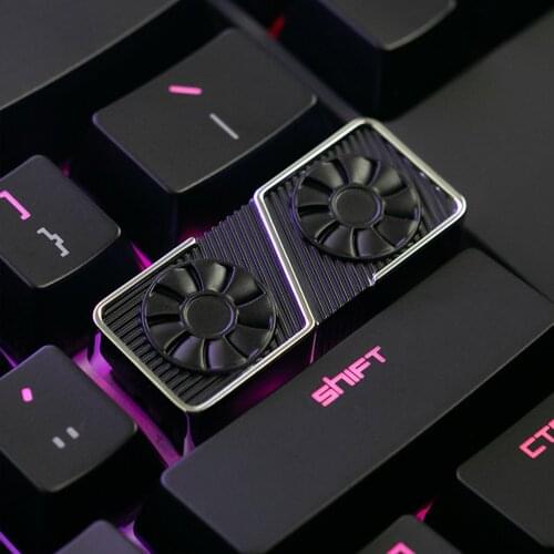 3060t I3070 Graphics Card Design Metal Keycaps For Cherry Mx Gateron Switch Mechanical Keyboard Zinc Alloy 2.25u Enter Key Cap