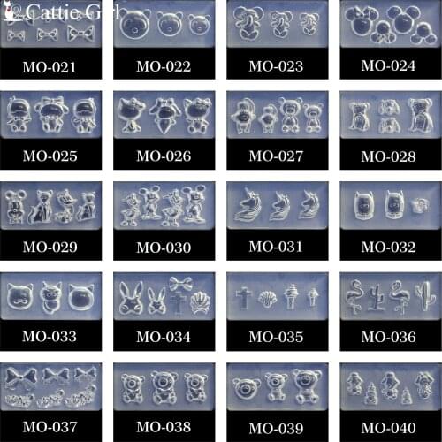 M01-M80 3D Acrylic Nail Mold for Nail Art Decorations Silicone Molds Nail Art Templates Pattern Mould Nails Art DIY