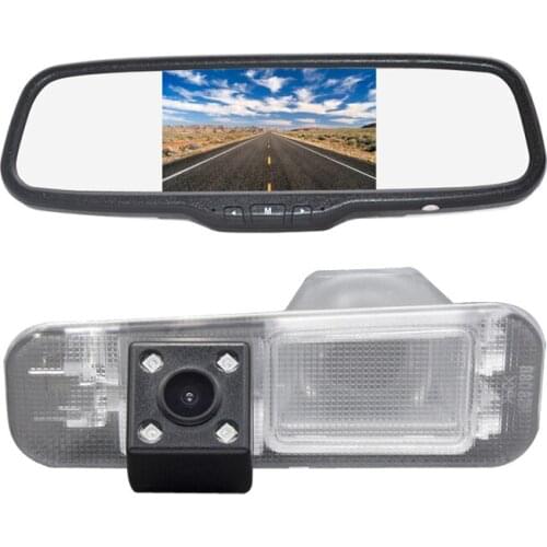 Vardsafe VS170C | Licence Plate Light Parking Reverse Camera + Clip-on Rear View Mirror Monitor for Kia Rio Pride UB