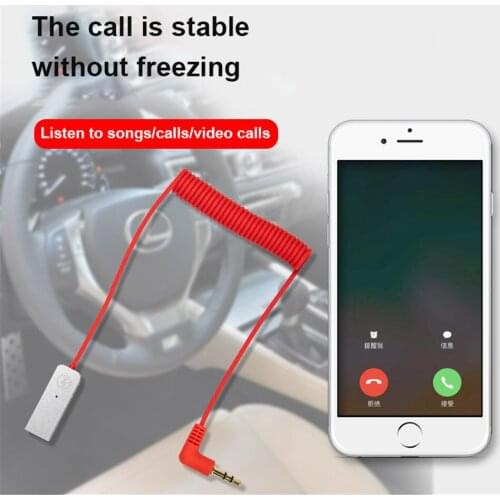 Kebidu 3.5mm Jack Aux Bluetooth 5.0 Receiver For Car Speaker Aux Bluetooth Adapter Dongle Wireless Audio Music Transmitter