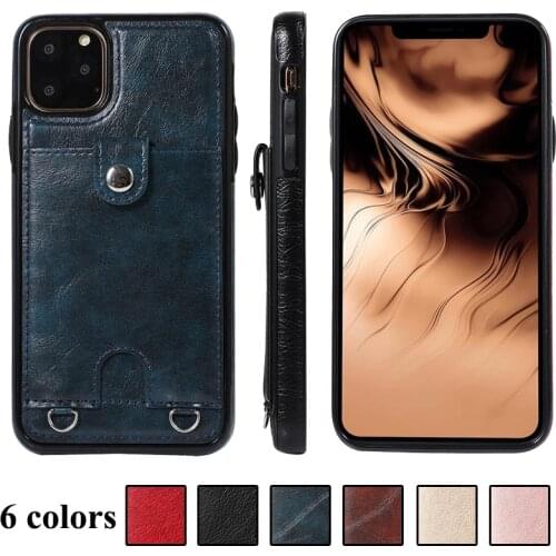 Retro Leather Case For iPhone X XR XS Max Vintage Holder Holster Bag Shockproof Cover For iPhone12 11 Pro Max Phone Etui