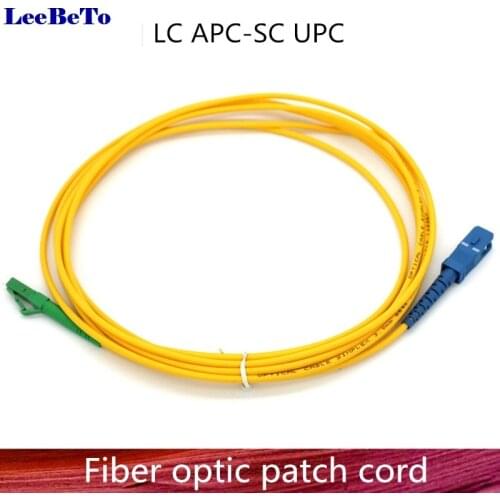 LC/APC to SC/UPC Fiber Optic Patch Cord Cable LC-LC 1m/3m/5m/10m/20m/30m Jumper Single Mode Simplex Fiber Optic Patch Cord