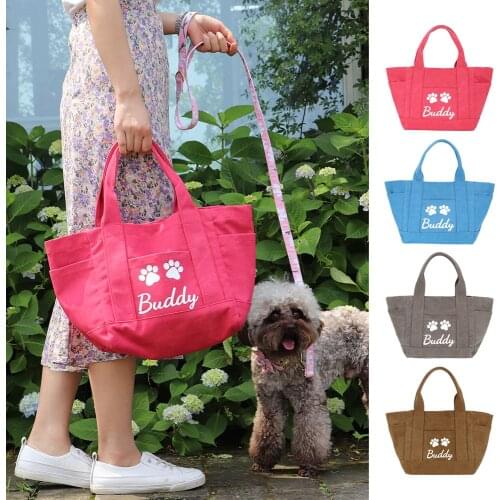 Personalized Dog Tote Bag Customized Puppy Dog Travel Bag Outdoor Traveling Handbag For Treats Toys Pet Supplies Dogs Gift