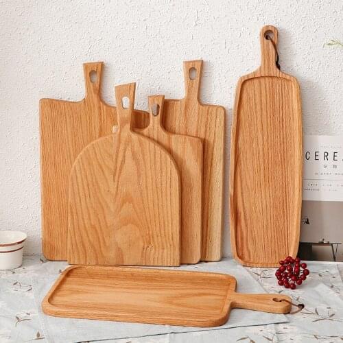 Baking handles Wood breadboard oak unpainted solid wood eclipse fruit knife case chopping board pallet cutting board