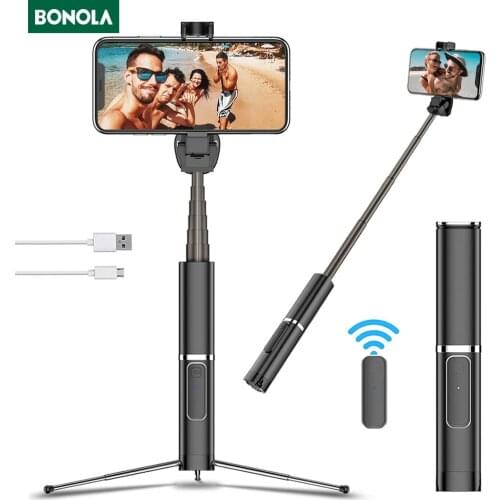 Hidden Tripod Selfie Stick for Huawei P30/Samsung/Xiaomi Selfie Stick Bluetooth 90cm Stretch Selfie Stick Tripod For iPhone Xs/8