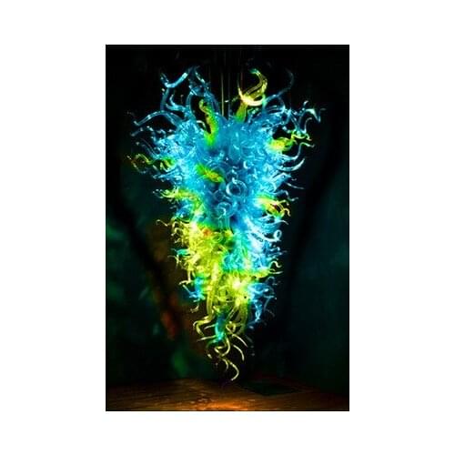 Contemporary Art Decorative Style Energy Saving Light Source Modern Big Large Murano Glass Hotel Chandelier Lighting