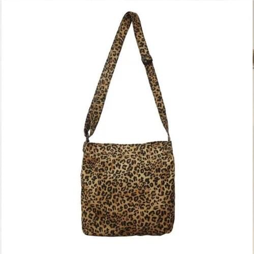 Ladyies Fashionable Personality Cow Polka Dot Leopard Print Hit Color Handbags New Japanese Harajuku Ins Wild Outdoor Hiking