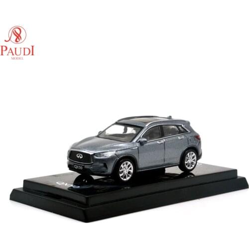 1/64 1:64 Scale Infiniti QX50 2018 Grey Diecast Metal Toy Miniature Model Car Original Authorized Kids Toys Small Mini