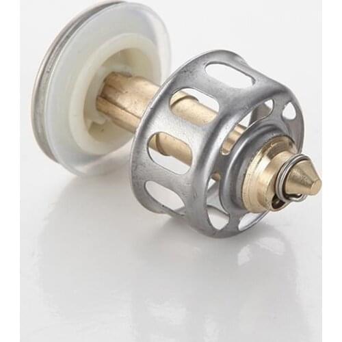 1PC Universal Wash Basin Bounce Drain Filter Up Bathroom Sink Drain Plug With Anti-clogging Basket Stopper Bathroom Accessories