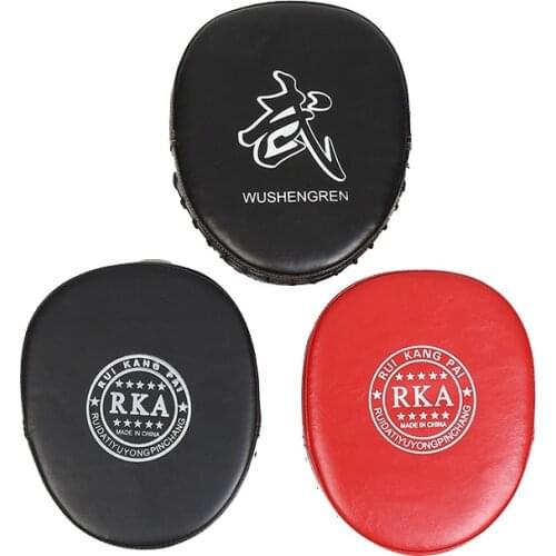 1 Piece PU Sanda Boxing Pads Focus Mitts Taekwondo Martial Arts MMA Muay Thai Sparring Training Hand Punch Target EO