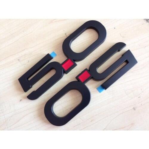 2017 Matt Black Mustang GT 5.0 Fender Emblem Logo - 20 pcs