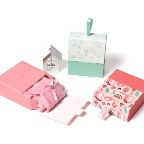 5/10PCS set Cartoon Shape Birthday Wedding Party Favor Box Candy box treat box Ice Cream Gift box Baby shower Party Drawer Gift