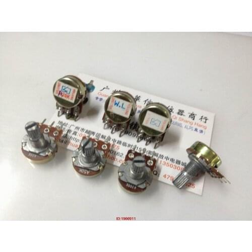 5pcs/lot 148-type single-potentiometer A20K A50K A100K A200K handle 15MM flower volume potentiometer