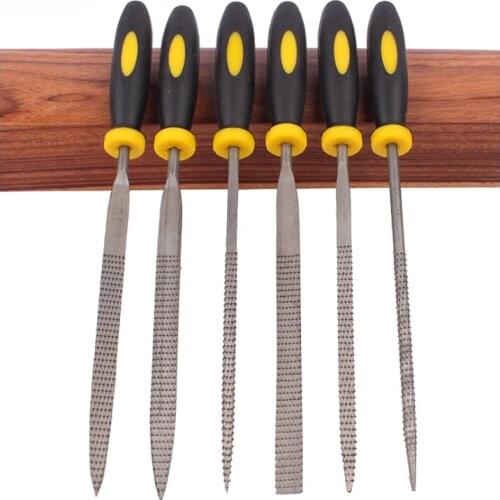 6pcs/sets 140mm Mini Assorted Rasp Woodworking File / Annatto File / Hardwood Mini DIY File for Carved Grinding