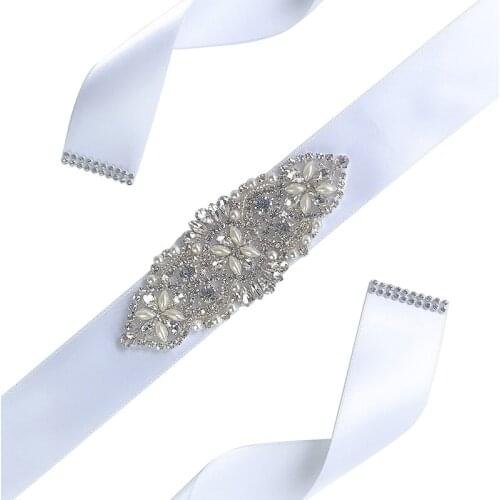 Noble Bridal Wedding Belt Rhinestone Crystal Bridesmaid Belts For Wedding Dresses Sash Women Accessories Party Dress Belts