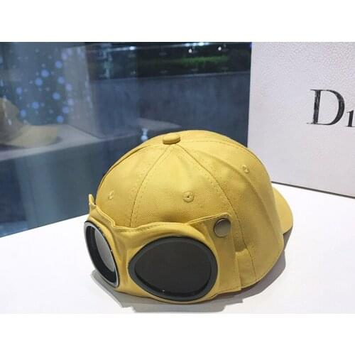 Personality Ins Korean Version Of Mens Womens cap Baseball Caps Sunglasses Aviator Glasses Street Wild Sports Riding Sun Hat