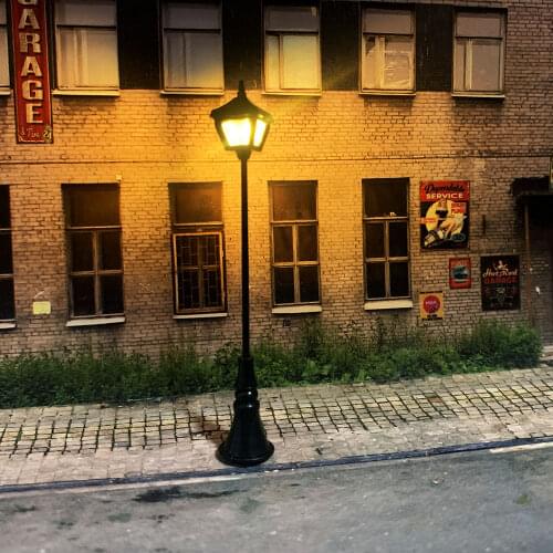 2 PCS HO Scale Model trains Railway park garden Street Light 3V Lamppost Lamps/Model Park Lamps/Train Layout Model Park Scenery