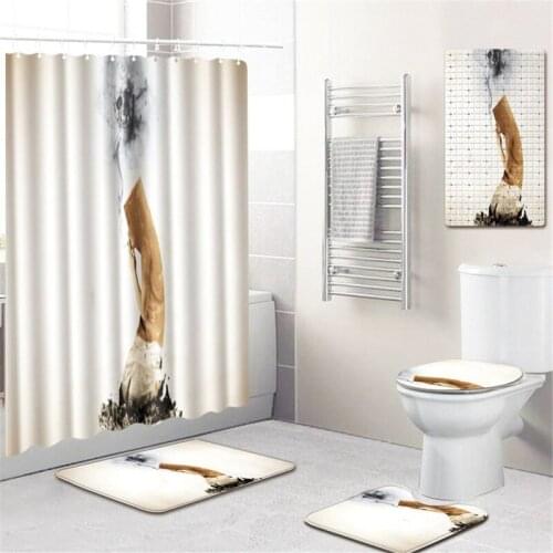 Bathroom Mat Bathroom Curtain Hotel Non-Slip Mat Cool Mat Toilet Cover Mat Bathtub Mat Carpet bathroom shower curtains and rugs