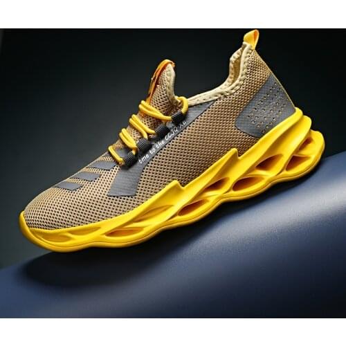Shoes Men Casual Sneakers Mesh Breathable Fashion Male Blade Shoes Trainers Hombre Twist Bottom Outdoor Walking Tenis Masculino