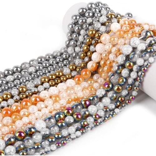 38pcs/Lot 10cm 37-39cm/strip Round Beads Loose Bedas For Jewelry Making Findings Necklace Bracelet Earrings Findings