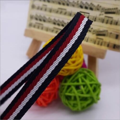 Hot sale 10mm printing Red White Striped grosgrain ribbons For Decorate DIY handmade Clothing Headwear Band Accessories 1 meter