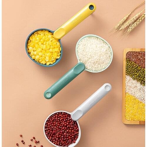 Multi-function Durable Kitchen Household Rice Scoop Flour Cereal Cup Measuring Simple Large-capacity Noodle Spoon