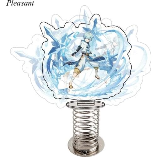 New Product Launch Genshin Impact Acrylic 15CM Vertical Desktop Decoration Spring Swing Toy Game Peripheral