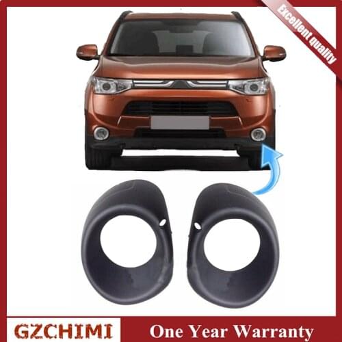 6400F059 6400F060 Front Fog Light Lamp Bumper Black Cover for Mitsubishi Outlander 2013 2014 2015