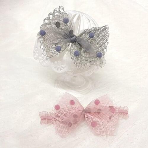 Lace Baby Headbands For Girls Cute Newborn Hair Band Bow Princess Headband Infant Lovely Elastic Headdress Kids Hair Accessories