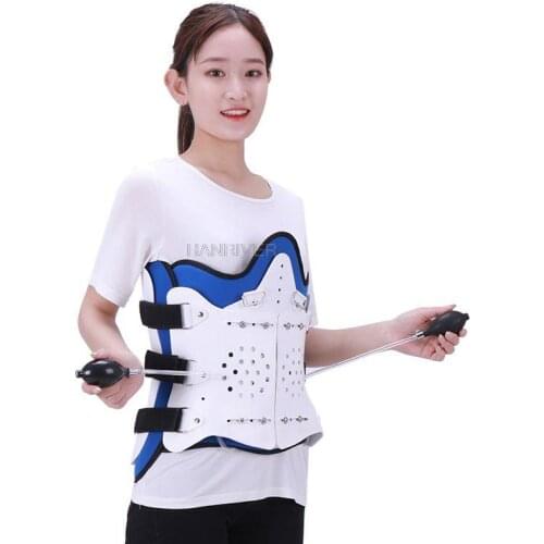 Adjustable thoracolumbar fixation support lumbar compression fracture protection lumbar