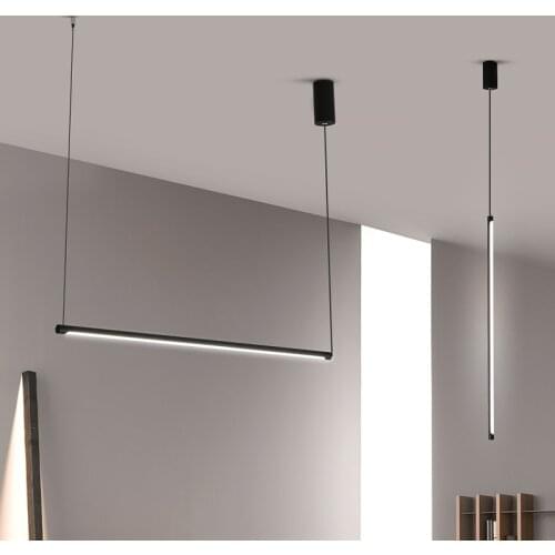 Modern LED Wall Lamp Long Hanging Lights Simple Nordic Living Room Sofa Background Drop Light Bedroom Bedside Floor Pendant Ligh