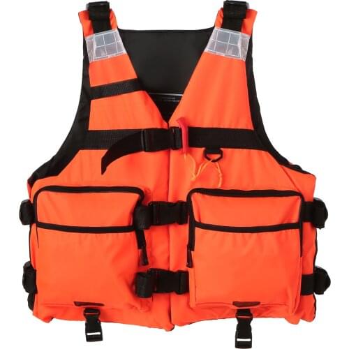 Water Sports Life Vest Reflective Life Jacket for Swimming Boating Kayaking Fishing Sailing Floatation Life Safety Waistcoat