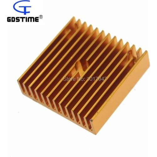 100 Pieces lot 3D Printer Accessories 40 X 40 X 11 mm Aluminium HeatSink Heat Sink Radiator