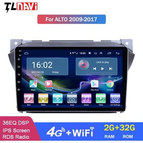 4G Lte 2G RAM 9 Inch Android 10 Car Multimedia Player For Suzuki Alto 2009 2010 2011 2012 2013 2014 2015 2016 GPS Wifi