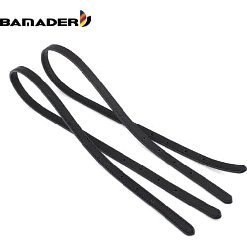 BAMADER Handbag Obag Handle Lychee Pattern Bag Accessories Black Cross Pattern Bag Strap Glossy Leather Perforated Handle Strap